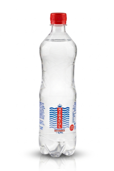 Apă potabilă carbogazificată MIRACOL   0,75 L, 12 buc