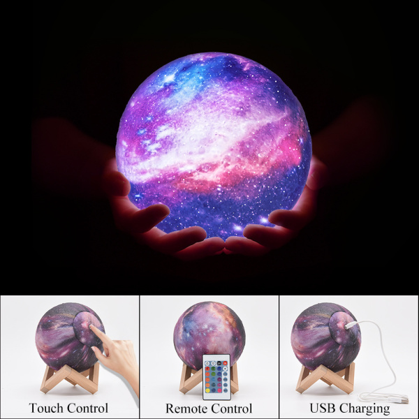 Reducere - Lustră 3D - Planete fantastice Moon Lamp 3D (18 cm)