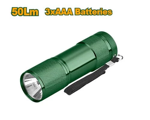 Lanternă de buzunar cu LED (50 lm, 30m, 3xAAA); Jadever