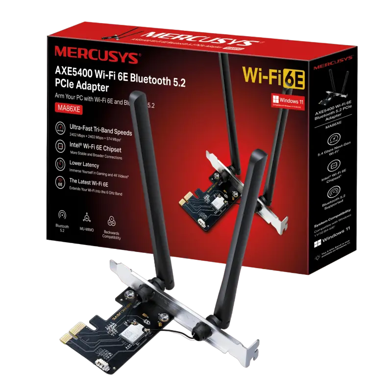 Adaptor PCle MERCUSYS MA86XE, PCI-E