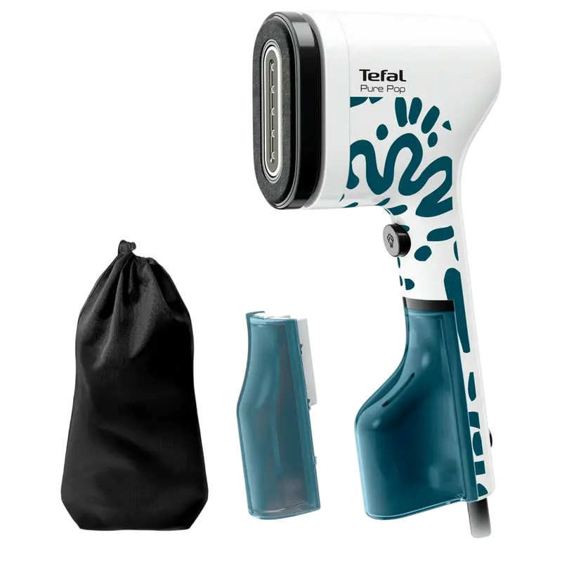 Aparat de călcat vertical cu aburi Tefal DT2040E1, Alb | Albastru