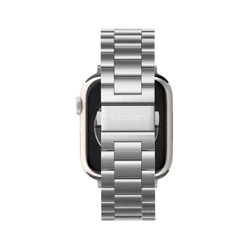 Curea pentru ceas Spigen Modern Fit, Oţel inoxidabil, Argintiu