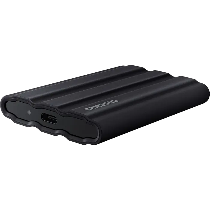 SSD portabil extern Samsung Portable SSD T7 Shield, 4 TB, Negru (MU-PE4T0S/WW)