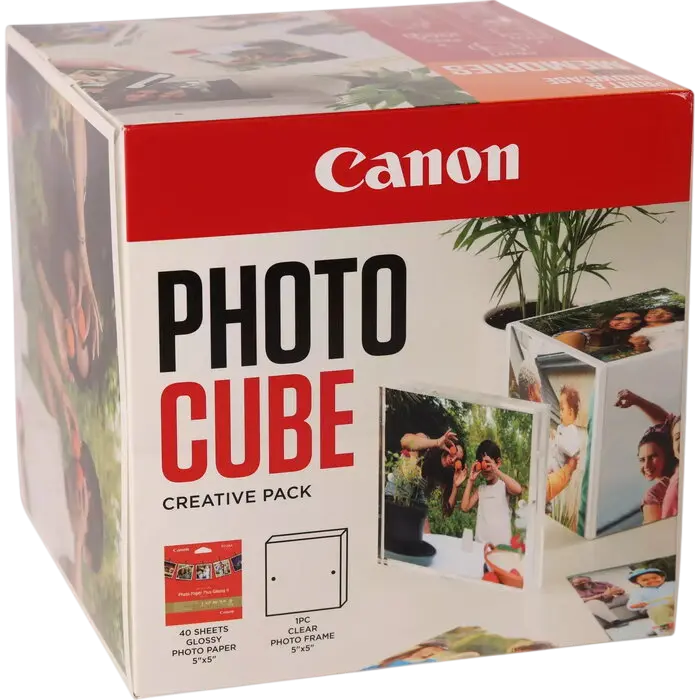 Hârtie fotografică Canon PP-201, 5X5", Photo Cube, 13x13 cm