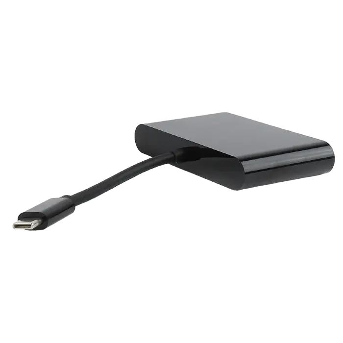 Adaptor Video Cablexpert A-CM-VGA3in1-01, Type-C - , 0,15m, Negru