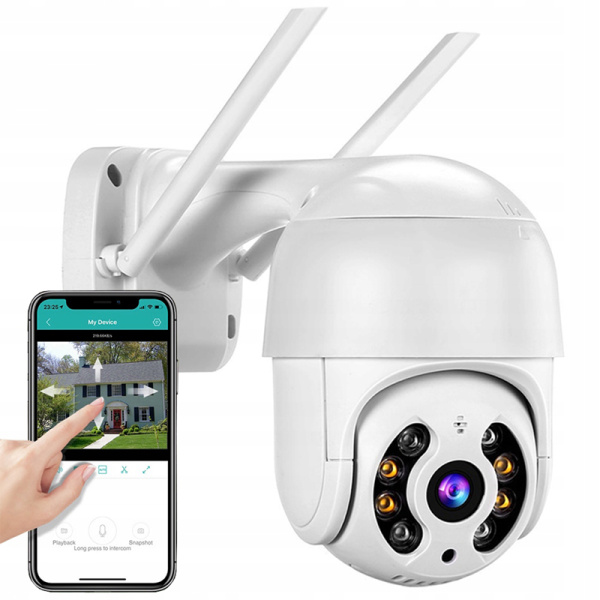 Cameră de Supraveghere Wi-Fi IP Full HD– Monitorizare Inteligentă 360° și Night Vision Color