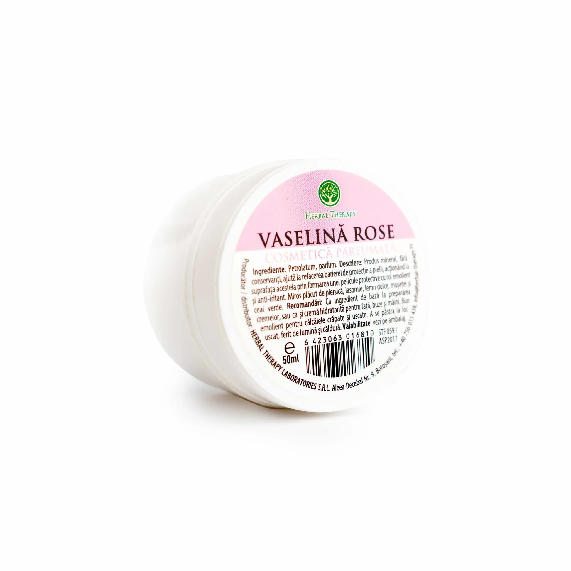 Vaselină Cosmetică cu Parfum Rose, 50 ml