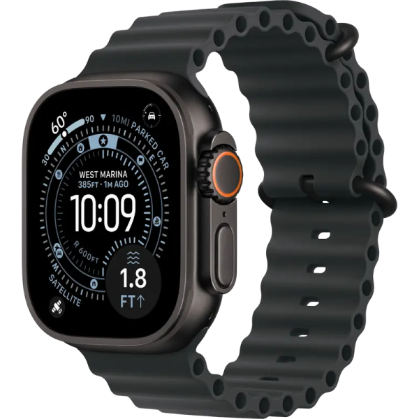 Ceas inteligent Apple Watch Ultra 3, 49mm, Black Ocean
