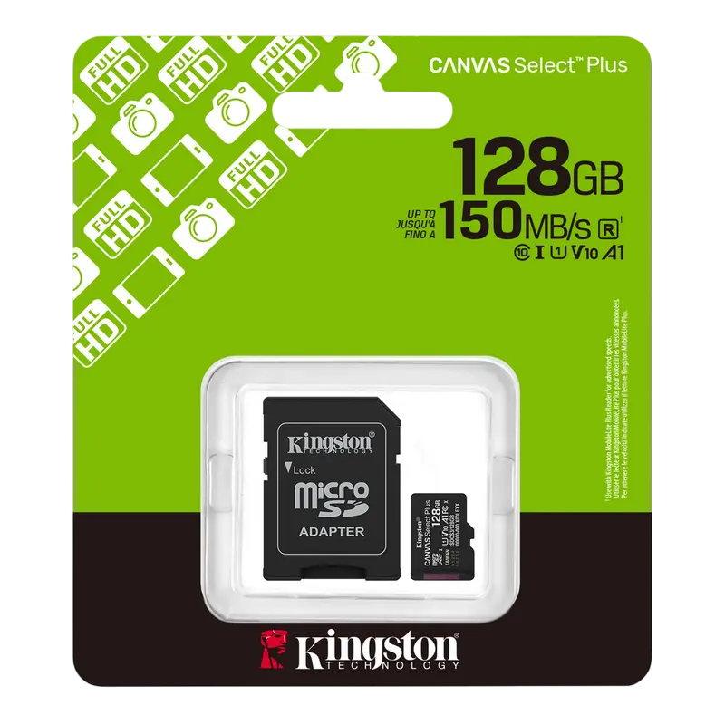 Card de Memorie Kingston Canvas Select Plus, 128GB (SDCS3/128GB)