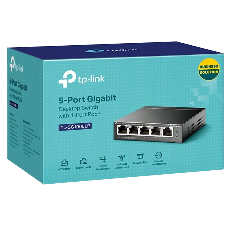 Comutator PoE TP-LINK TL-SG1005LP, 4x IEEE 802.3af/at