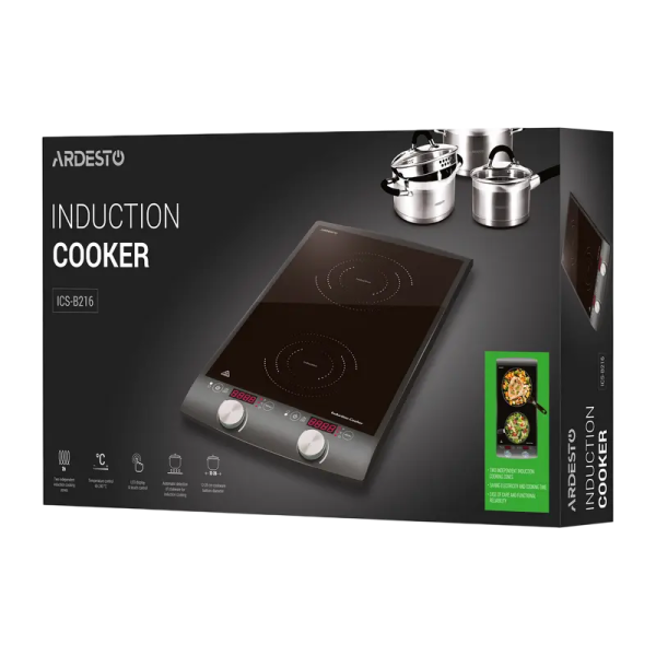 Plită de masă cu inducție Ardesto ICS-B216, Negru