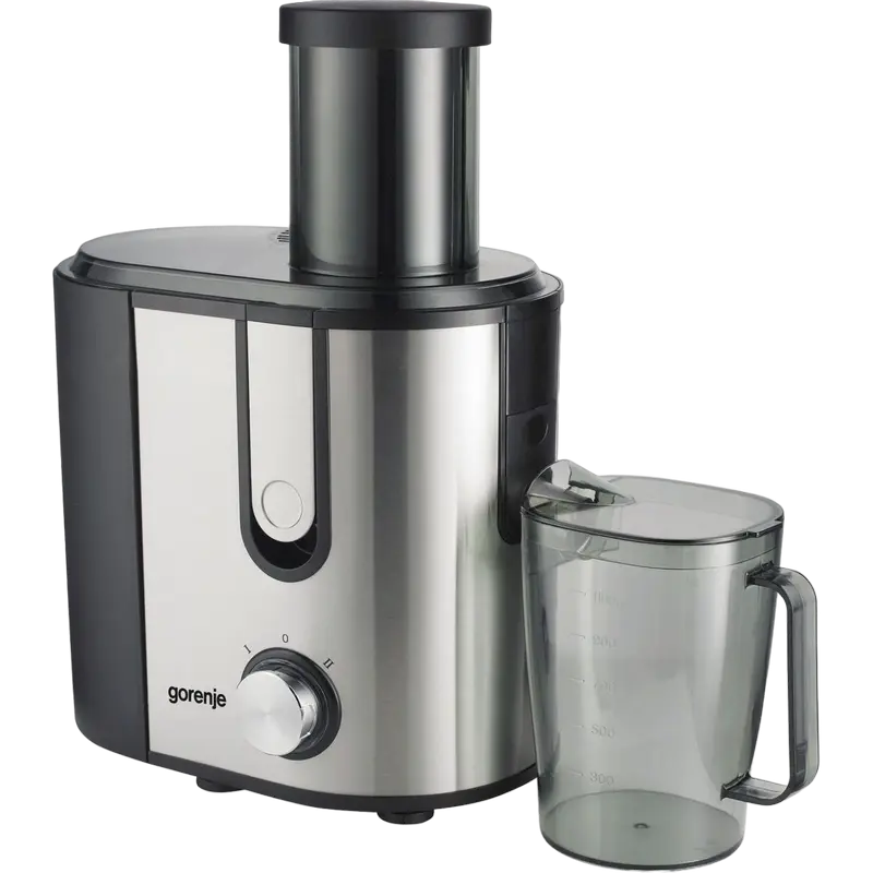 Storcător de fructe și legume Gorenje JC900E, Negru Inox