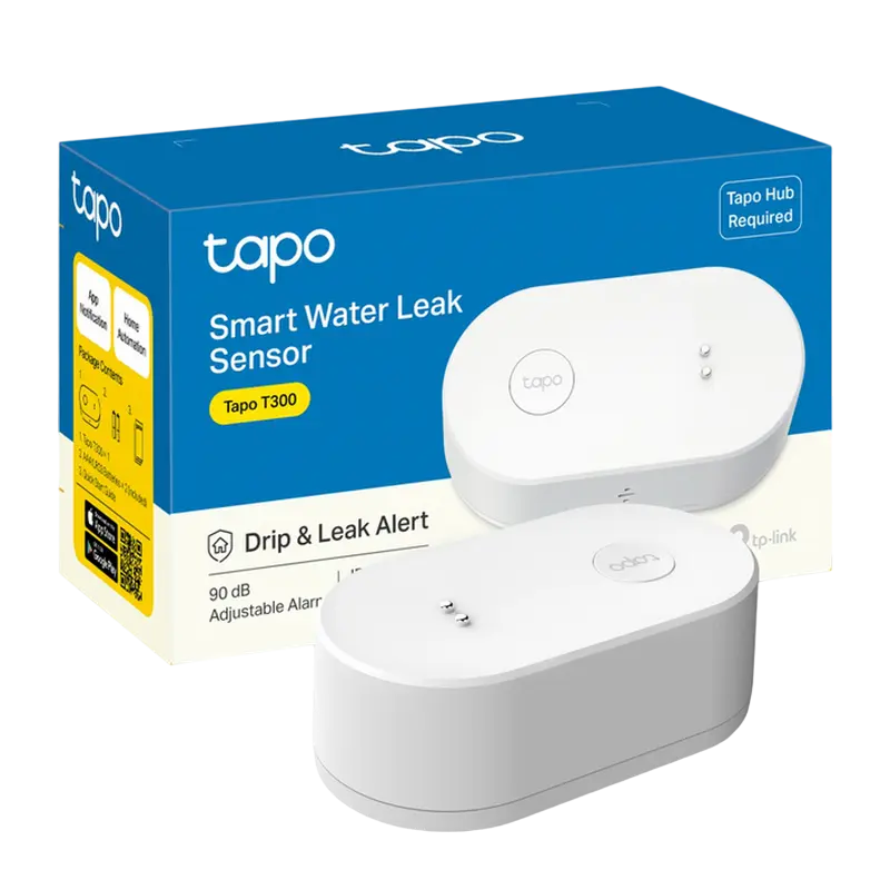 Detector de scurgeri TP-LINK Tapo T300, Alb