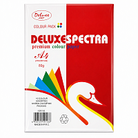 Set hartie colorata A4 100 coli, 10 culori, 80g/mp, hartie printare si craft