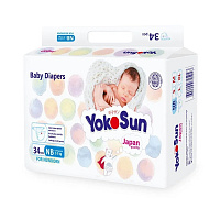 YOKOSUN Scutece pentru copii NB 34buc