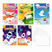 Set carton alb A4 10 coli, hartie cartonata groasa, craft DIY, proiecte scolare
