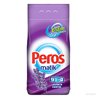 PEROS Detergent praf automat 9 kg, ambalaj moale Lavender Breeze / violet /4935