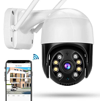 Camera IP rotativă de exterior UKC Smart Home cu Wi-Fi