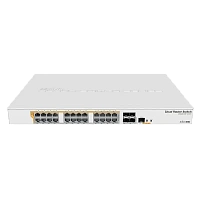 Comutator MikroTik PoE CRS328-24P-4S+RM, Alb