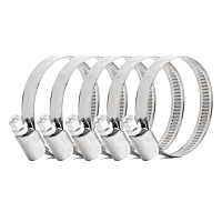 04587 Clema cu surub 5pcs. 32-50mm/9mm W2 metal