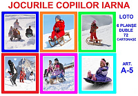 A-5 Joc Loto Jocurile copiilor iarna