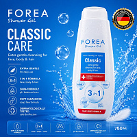Gel de dus Forea Classic  3in1 - 750ml