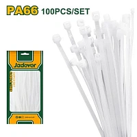 Coliere de cablu din nailon 100x2.5 mm alb (100 buc) Jadever