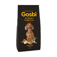 GOSBI EXCLUSIVE GRAIN FREE ADULT DUCK MINI 500G, hrana uscata cu carne de rață pentru caini adulti de rase mici