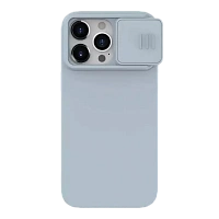 Husă Nillkin iPhone 15 Pro Max, CamShield Silky Silicone, Star-Gray