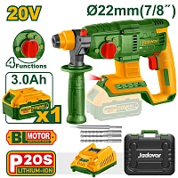 Ciocan rotopercutor cu acumulator 20V 2.0J SDS Plus + 1 ac.; Jadever