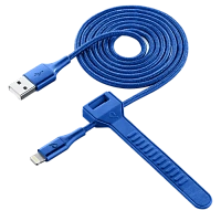 Cablu încărcare și sincronizare Cellularline Satellite MFI, USB Type-A/Lightning, 1m, Albastru