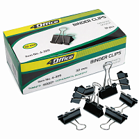 Set 5 Cutii Clipsuri metalice, 12 buc. x 5 cutii, 19 mm 4OFFICE, binder clips pentru documente, cleme prindere hartie birou, clipsuri metalice dosare acte, accesorii organizare documente