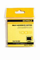 Cub notite adezive, 100 file, Hartie, 76 x 76mm, galben neon, adeziv puternic, usor de lipit si rupt, pentru clasificarea, marcarea documentelor, pentru casa, birou sau scoala