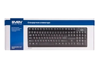 Tastatură SVEN Standard 301, Cu fir, Negru