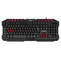 Set Tastatură + Mouse + Mouse Pad SVEN GS-9200, Cu fir, Negru/Rosu