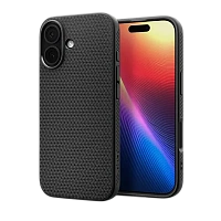 Husă Spigen Liquid Air pentru Apple iPhone 17, Negru mat