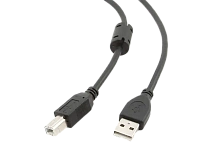 Cablu de date pentru periferice Cablexpert CCFB-USB2-AMBM-1.5M, USB Type-A/USB Type-B, 1,5m, Negru