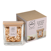 Aroma Home Woody Series Wooden Chips, Lemn de Santal, 70g