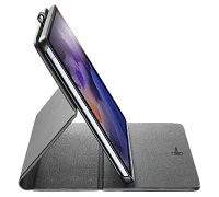 Husă pentru tabletă Cellularline Folio - Galaxy Tab A8, 10.5", Piele artificială, Negru