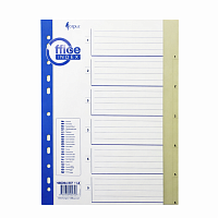 Indexuri plastic A4 numerotate 1-6 MAXI, separatoare documente dosar biblioraft, divizoare organizare acte, plastic rezistent, office, scoala, arhivare documente