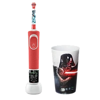 Periuță de dinți electrică Braun Kids D100 StarWars, Roșu