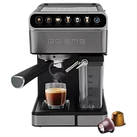 Cafetiera manuala Polaris PCM1540, 1400W, Oțel inoxidabil