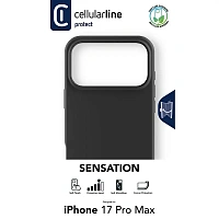 Husă Cellularline Sensation pentru Apple iPhone 17 Pro Max, Negru