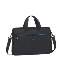 Geantă pentru Laptop RivaCase Regent, 15.6", Poliester, Negru