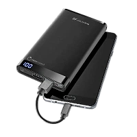 Acumulator extern Cellularline FreePower Slim 8000, 8000mAh, Negru