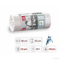 Pungi p/u gunoi 20 L. 30 buc.WNS-1321 AZ albe