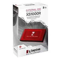 SSD portabil extern Kingston XS1000 BoC, 2 TB, Roșu (SXS1000R/2000GA)