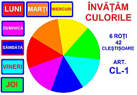 CL-1 Joc cu cleşte Învăţăm culorile
