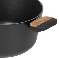 Cratiță RESTO 93188, 4.4L, 24cm, Negru, Maro