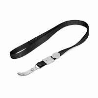 Snur ecuson set 100 buc, negru, 10 mm, clip metalic